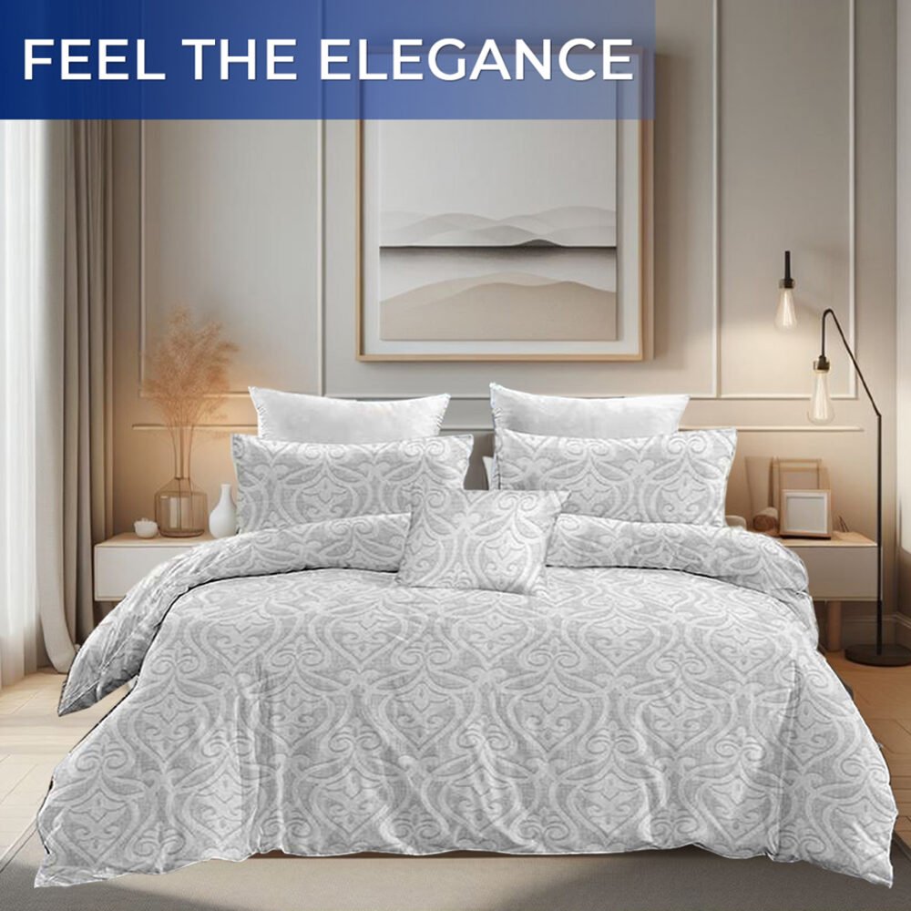 Bed cover with pillow cases