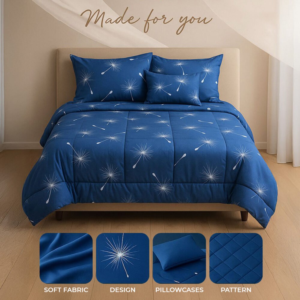Bed cover with pillow cases