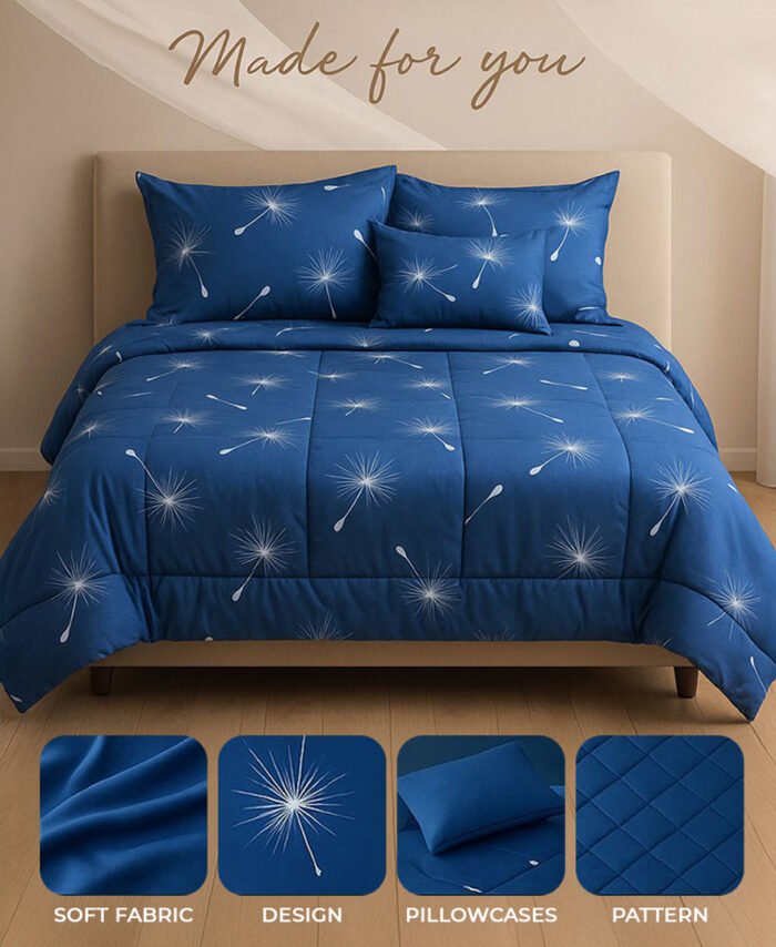 Bed cover with pillow cases