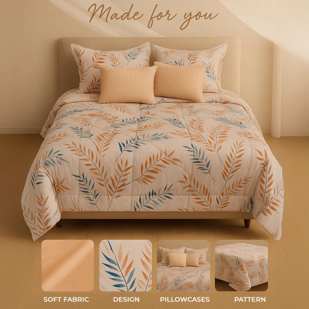 Bed cover with pillow cases
