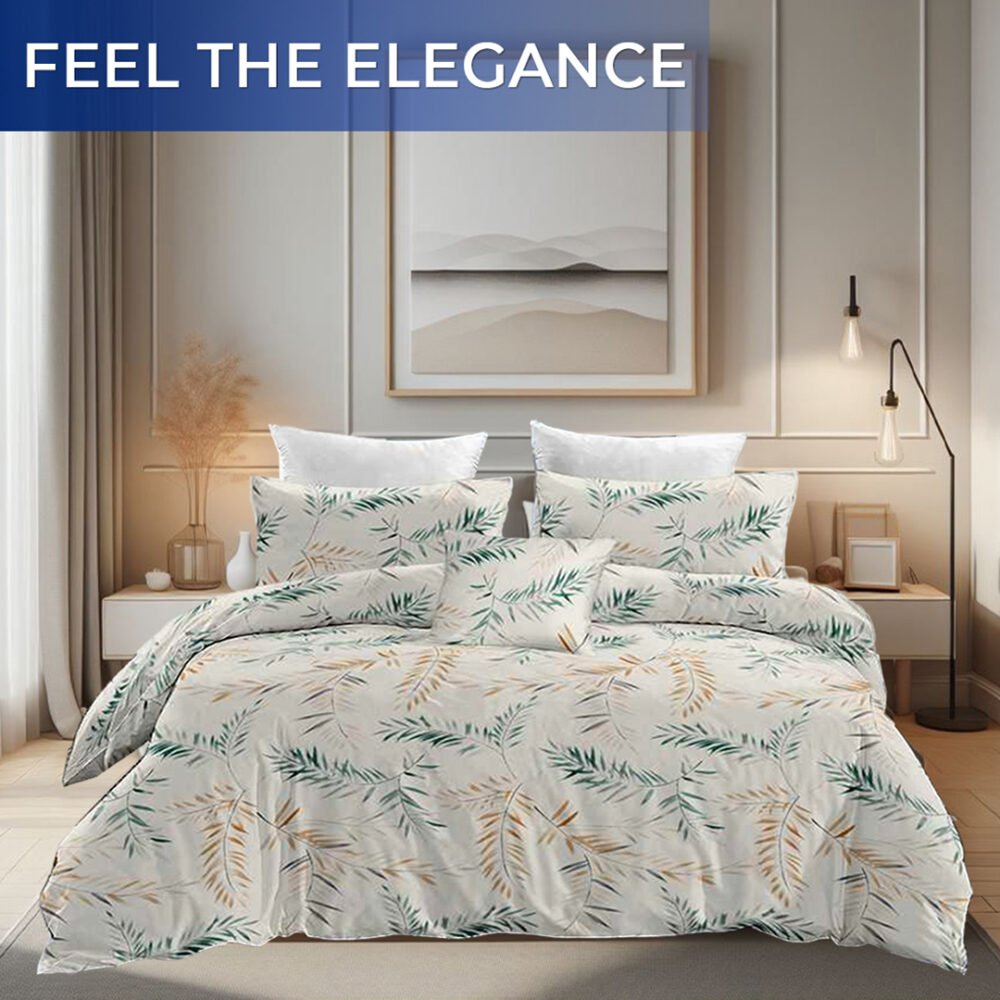 Bed cover with pillow cases