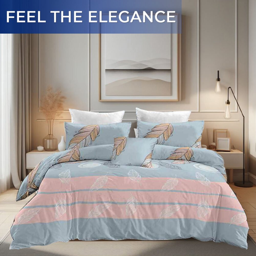 Bed cover with pillow cases