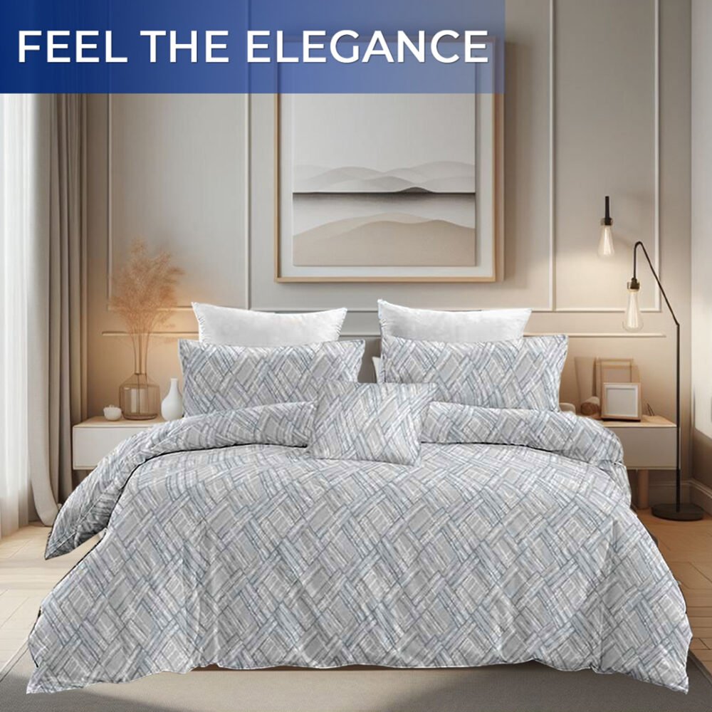 Bed cover with pillow cases